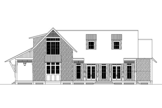 Exterior - Other Elevation for Beach House Plan #443-14 - 4 bed, 4.5 bath