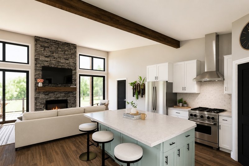 Architectural House Design - Interior - Kitchen for Contemporary House Plan #1064-490 - 2 bed, 2.5 bath