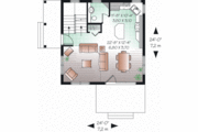 Cabin Style House Plan - 2 Beds 1.5 Baths 1050 Sq/Ft Plan #23-2267 