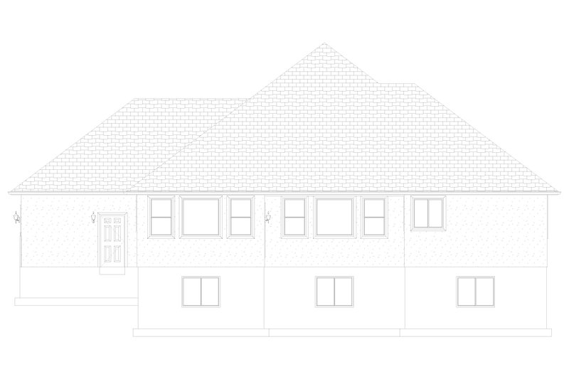 Home Plan - Exterior - Rear Elevation 1 for Traditional House Plan #1060-259 - 3 bed, 2 bath