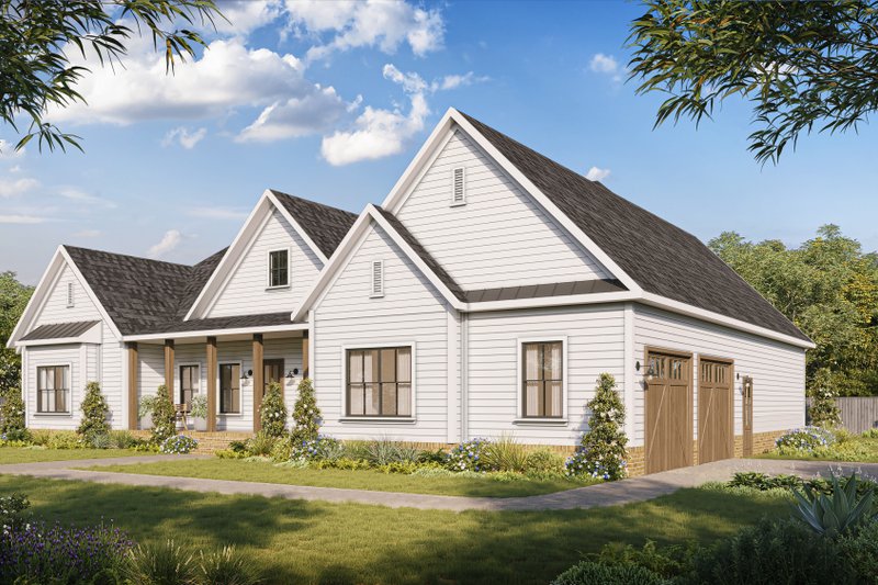 Dream House Plan - Exterior - Front Elevation 3 for Farmhouse House Plan #1117-24 - 3 bed, 3 bath
