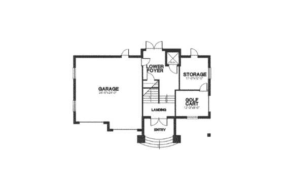 Floor Plan - Main Floor for Traditional House Plan #115-151 - 2 bed, 3 bath