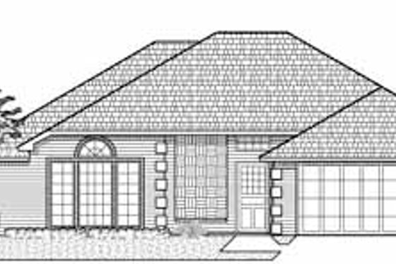 Exterior - Front Elevation for Traditional House Plan #65-112 - 3 bed, 2 bath