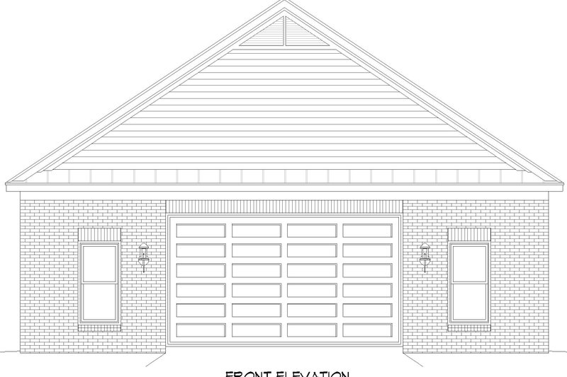 Dream House Plan - Exterior - Front Elevation 3 for Country House Plan #932-978, 0 bath