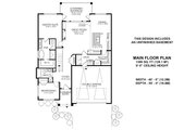 Farmhouse Style House Plan - 2 Beds 2 Baths 1391 Sq/Ft Plan #1100-13 