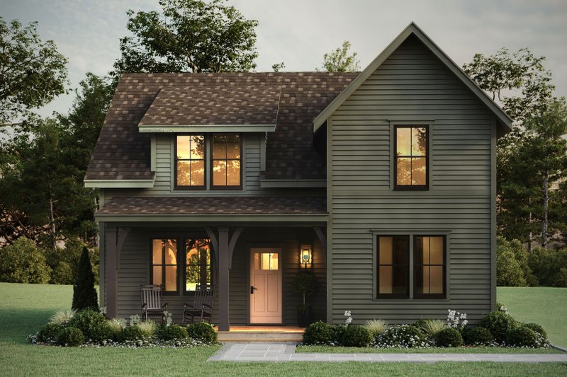 Home Plan - Exterior - Front Elevation 3 for Farmhouse House Plan #461-111 - 3 bed, 2.5 bath