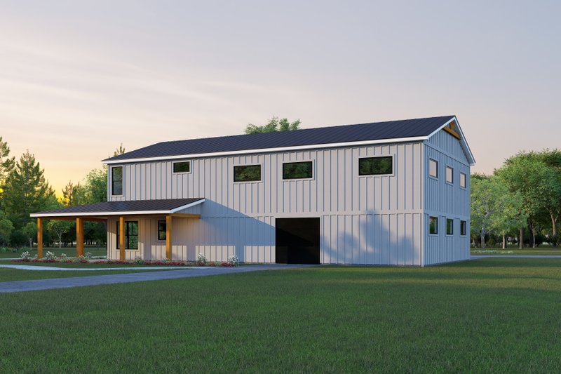 House Plan Design - Exterior - Other Elevation 3 for Barndominium House Plan #932-1405 - 3 bed, 2 bath