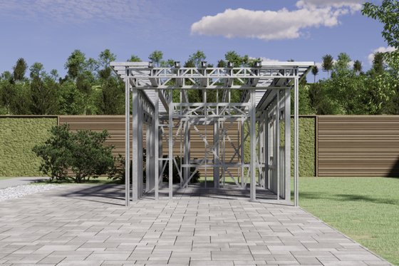 Exterior - Front Elevation 6 for Beach House Plan #1106-57, 1 bath