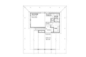 Floor Plan - Upper Floor for Barndominium House Plan #118-173 - 4 bed, 3 bath