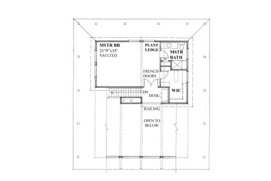 Floor Plan - Upper Floor for Barndominium House Plan #118-173 - 4 bed, 3 bath