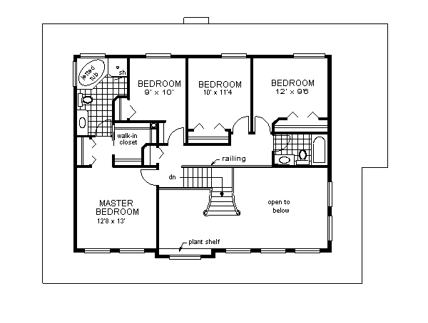 Home Plan - Country Floor Plan - Upper Floor Plan #18-262
