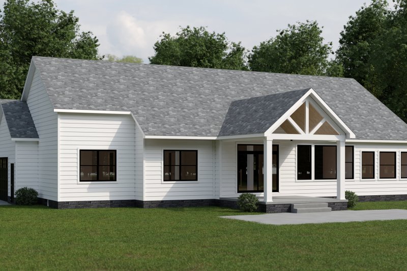Dream House Plan - Exterior - Front Elevation 5 for Country House Plan #1089-34 - 3 bed, 2 bath