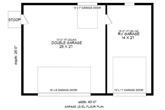 Floor Plan - Main Floor for Country House Plan #932-142, 0 bath