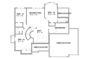 European Style House Plan - 4 Beds 3.5 Baths 3885 Sq/Ft Plan #67-883 
