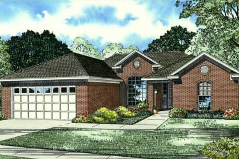 House Blueprint - Traditional Exterior - Front Elevation Plan #17-2303