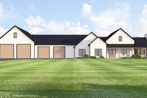 Barndominium Exterior - Front Elevation Plan #1064-430