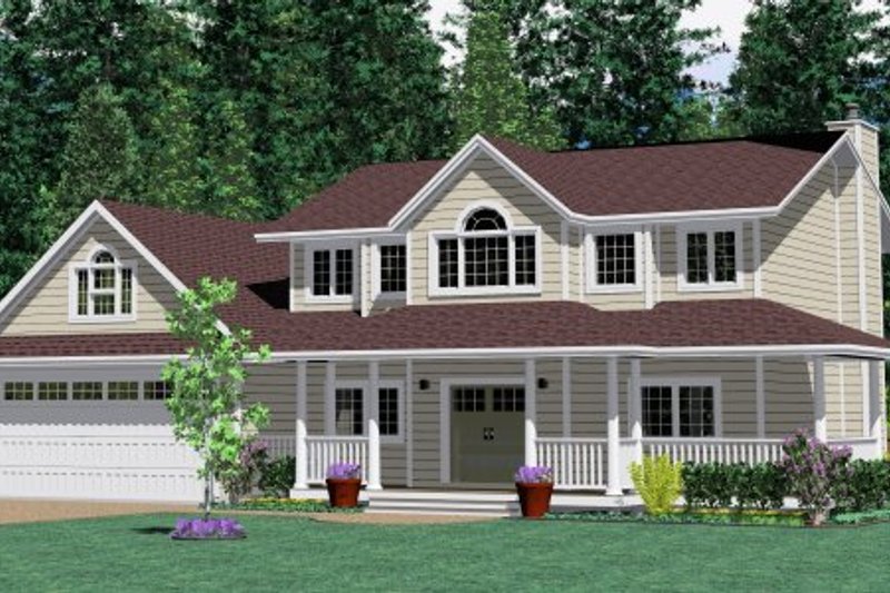 House Blueprint - Exterior - Other Elevation for Farmhouse House Plan #126-105 - 4 bed, 3 bath