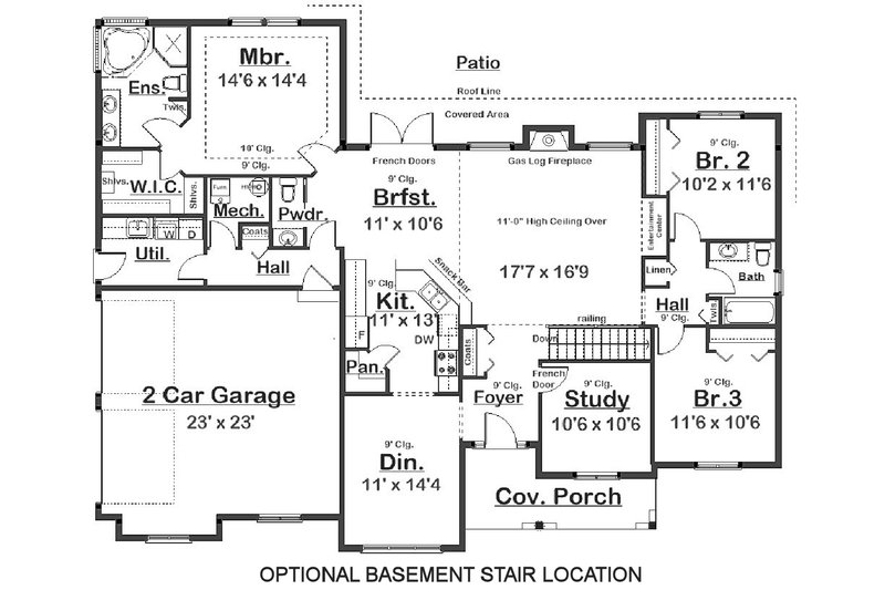 Dream House Plan - Floor Plan - Other Floor for Farmhouse House Plan #126-187 - 4 bed, 2.5 bath