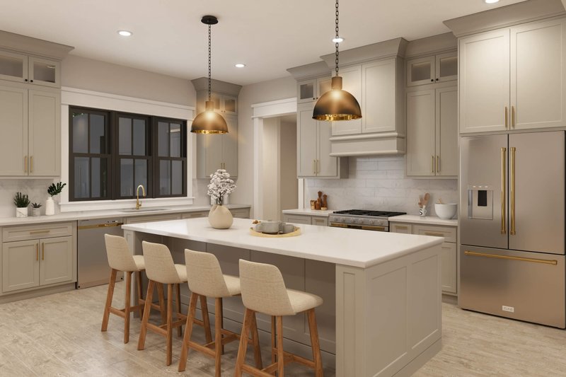 Architectural House Design - Interior - Kitchen for Farmhouse House Plan #430-379 - 4 bed, 3.5 bath