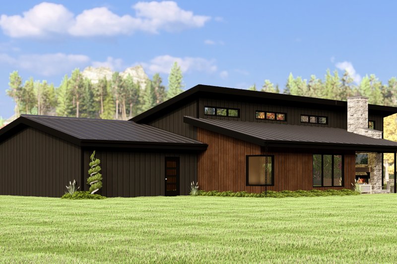 House Design - Exterior - Other Elevation 3 for Contemporary House Plan #1064-336 - 3 bed, 2.5 bath