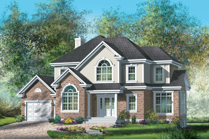 Dream House Plan - Traditional Exterior - Front Elevation Plan #25-4716