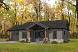 Farmhouse Exterior - Front Elevation Plan #117-986