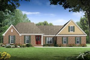 Traditional Exterior - Front Elevation Plan #21-210