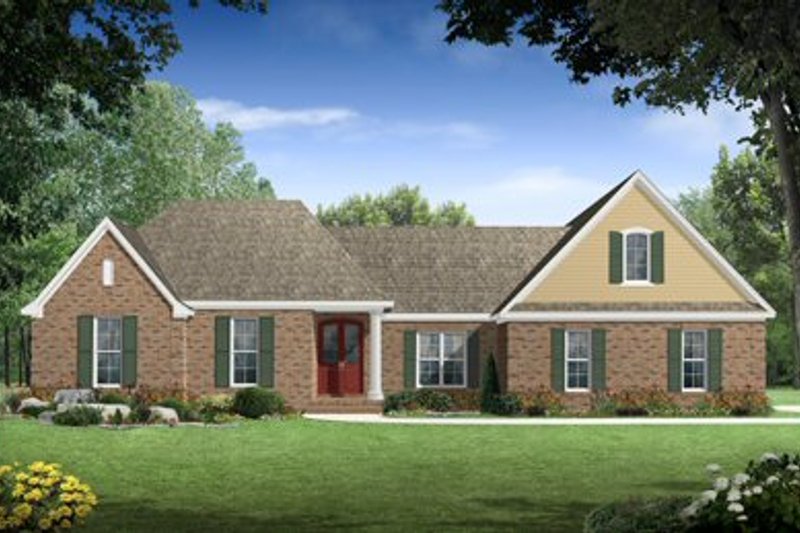Architectural House Design - Traditional Exterior - Front Elevation Plan #21-210