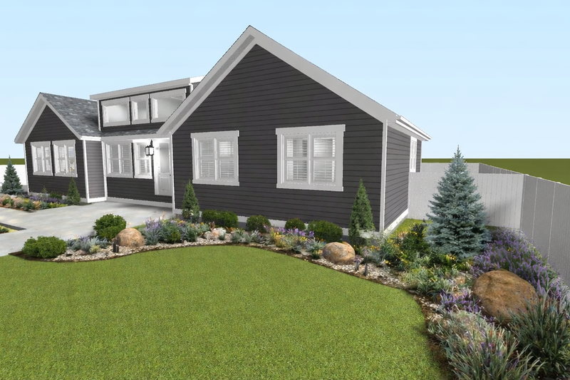 House Blueprint - Exterior - Front Elevation 5 for Farmhouse House Plan #1060-488 - 3 bed, 2 bath