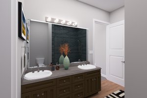 Interior - Master Bathroom for Barndominium House Plan #1060-292 - 3 bed, 3.5 bath