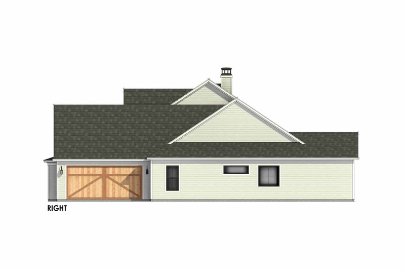 House Blueprint - Exterior - Other Elevation 1 for Farmhouse House Plan #1096-67 - 4 bed, 3 bath