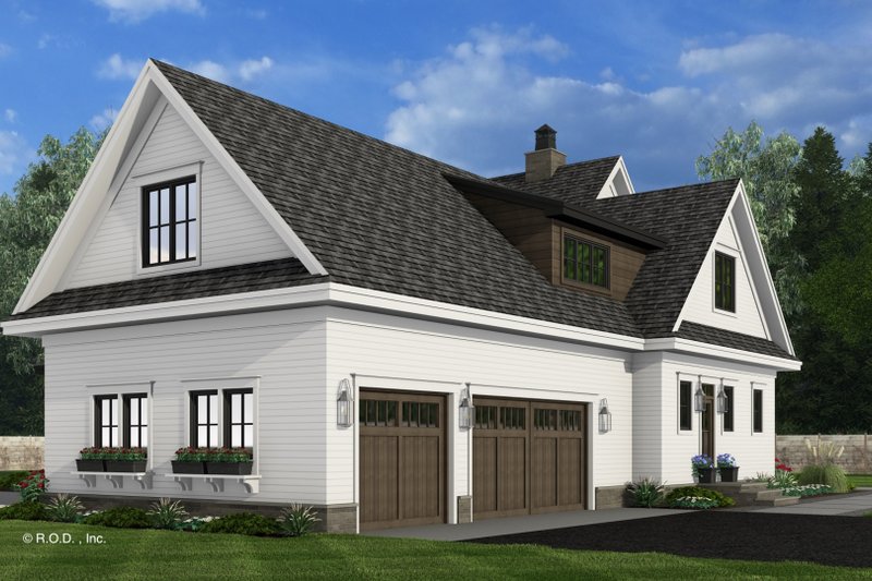 Home Plan - Exterior - Rear Elevation 2 for Farmhouse House Plan #51-1254 - 5 bed, 4.5 bath