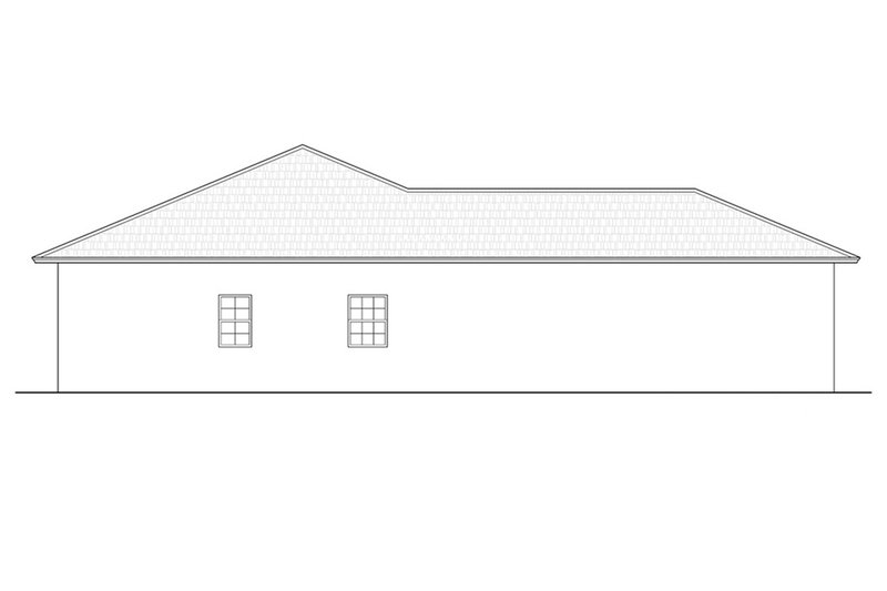 Dream House Plan - Left Side Elevation