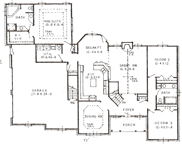 Modern Floor Plan - Main Floor Plan #421-114