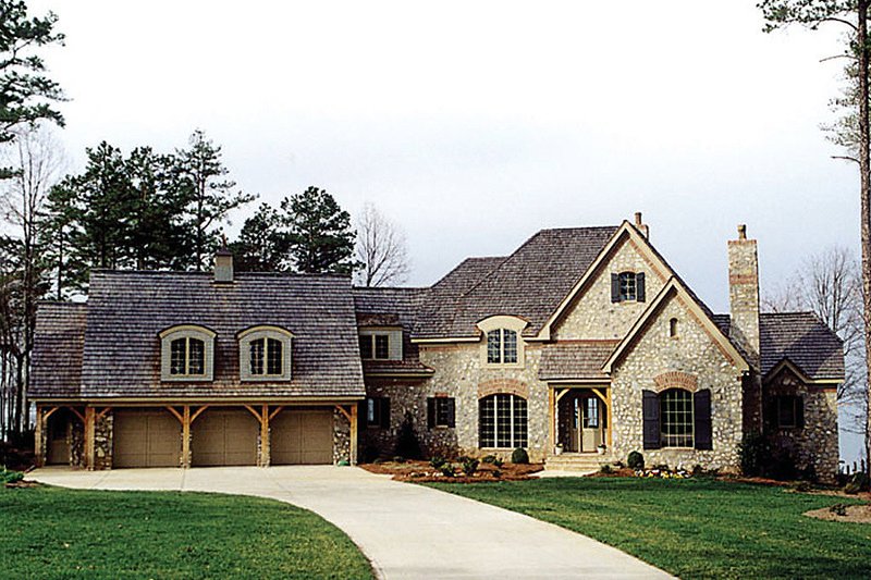 Dream House Plan - Exterior - Front Elevation 3 for European House Plan #453-42 - 3 bed, 4.5 bath