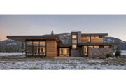 Modern Style House Plan - 4 Beds 4.5 Baths 3836 Sq/Ft Plan #892-32 Exterior 
