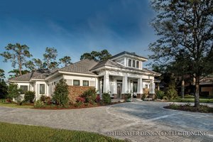 Exterior - Front Elevation 3 for Bungalow House Plan #930-19 - 3 bed, 3.5 bath