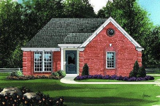 Exterior - Front Elevation for Traditional House Plan #424-240 - 3 bed, 2 bath