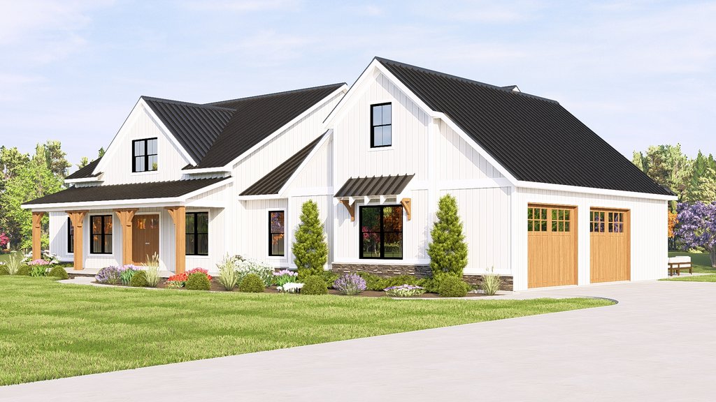 Exterior - Other Elevation for Farmhouse House Plan #1064-122 - 3 bed, 2.5 bath