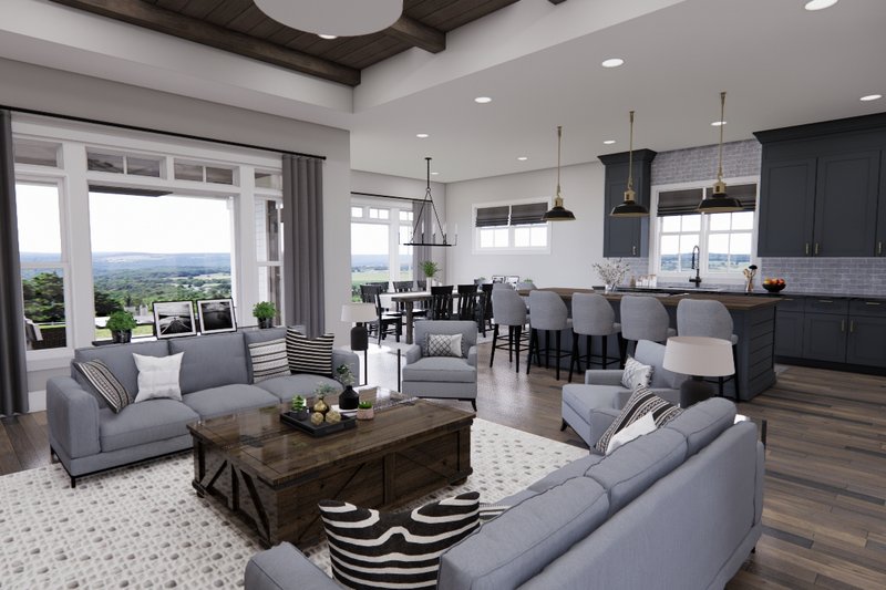 Dream House Plan - Interior - Family Room 1 for Farmhouse House Plan #51-1237 - 3 bed, 2.5 bath