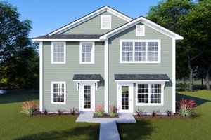 Cottage Exterior - Front Elevation Plan #513-2251