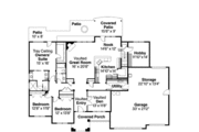 Ranch Style House Plan - 3 Beds 3 Baths 3201 Sq/Ft Plan #124-668 