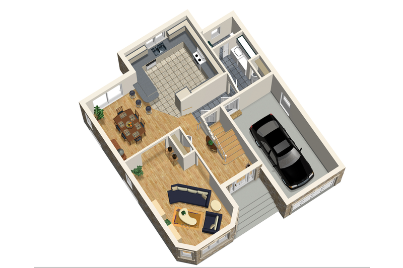 Dream House Plan - Floor Plan - Main Floor 1 for European House Plan #25-4474 - 4 bed, 2.5 bath