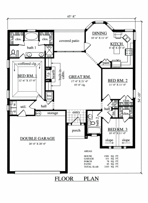 Traditional Floor Plan - Main Floor Plan #42-111