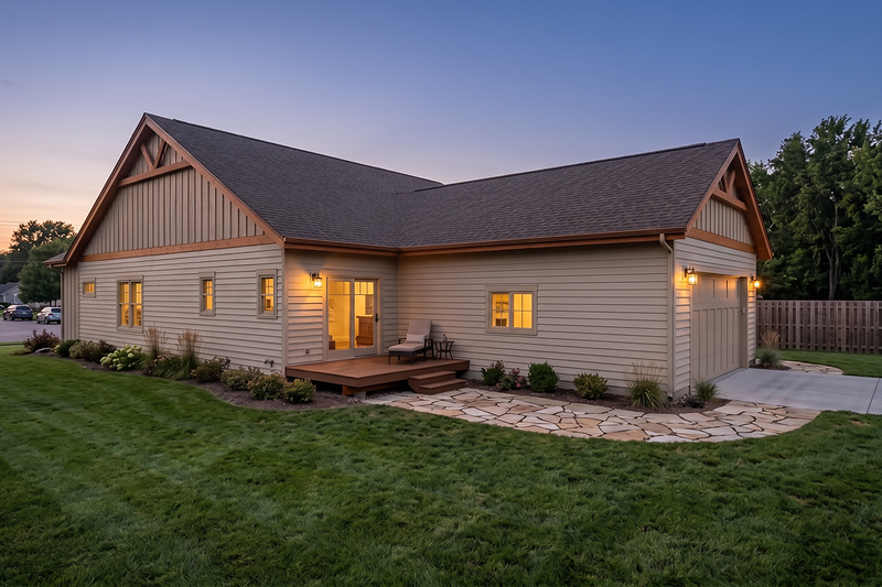 Architectural House Design - Exterior - Other Elevation 1 for Craftsman House Plan #1099-23 - 3 bed, 2 bath