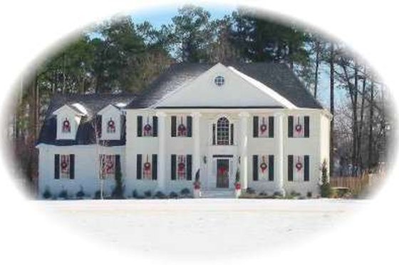 Exterior - Front Elevation for Southern House Plan #81-1449 - 4 bed, 3.5 bath