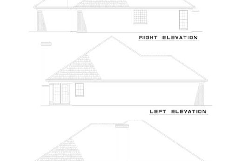 Home Plan - Exterior - Rear Elevation for Ranch House Plan #17-3245 - 3 bed, 2 bath