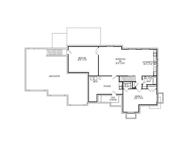 Home Plan - Contemporary Floor Plan - Lower Floor Plan #920-26