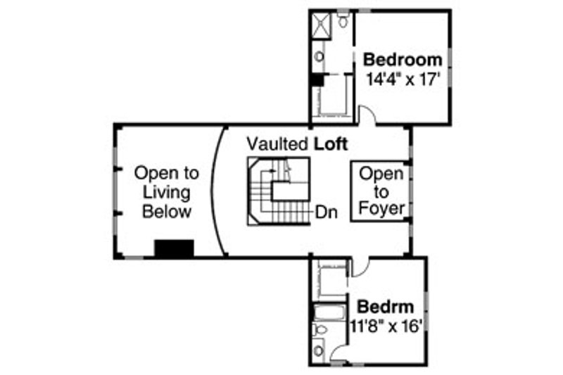 Home Plan - Floor Plan - Upper Floor 1 for European House Plan #124-586 - 3 bed, 3.5 bath