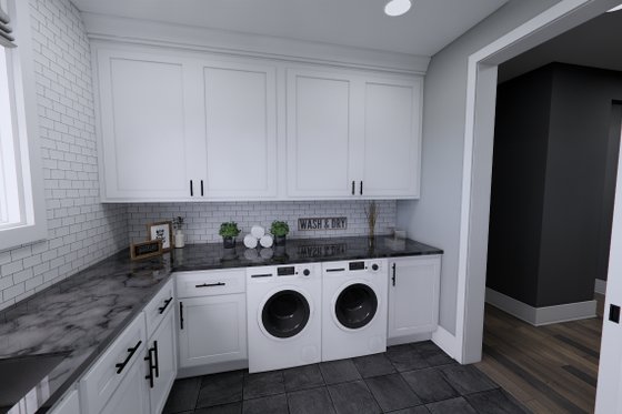 Interior - Laundry for Farmhouse House Plan #51-1235 - 3 bed, 3.5 bath